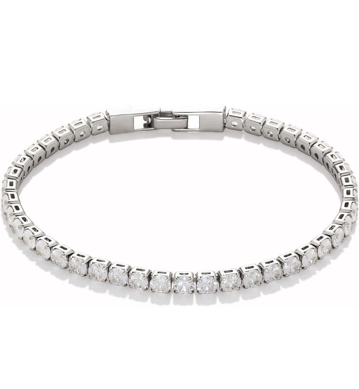 Iced tennis bracelet