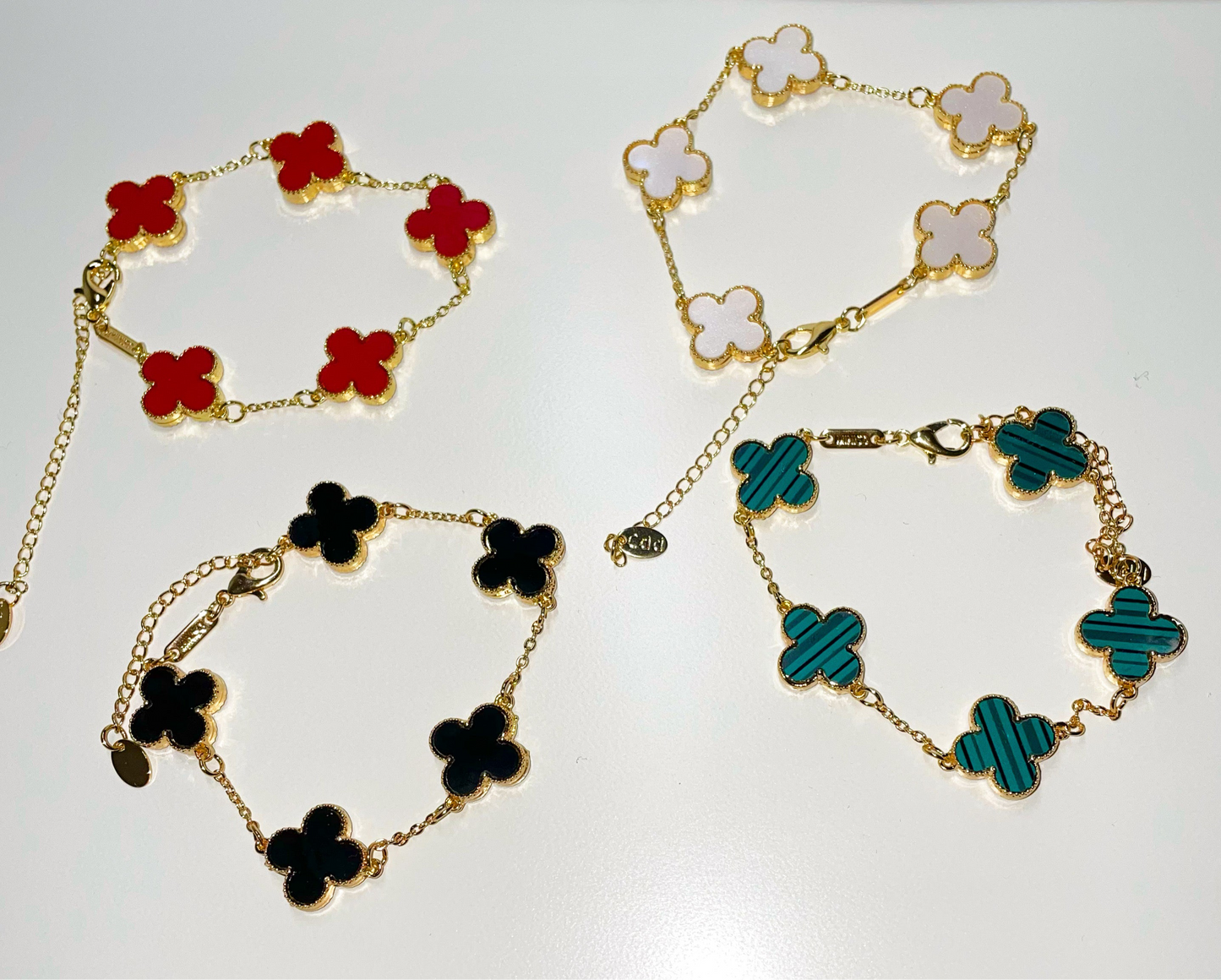 4 Lucky Clovers Bracelet set