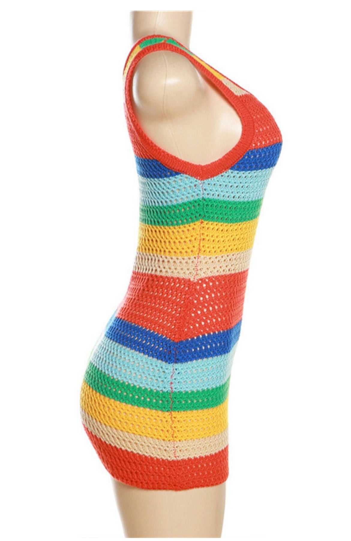 Crochet mini dress