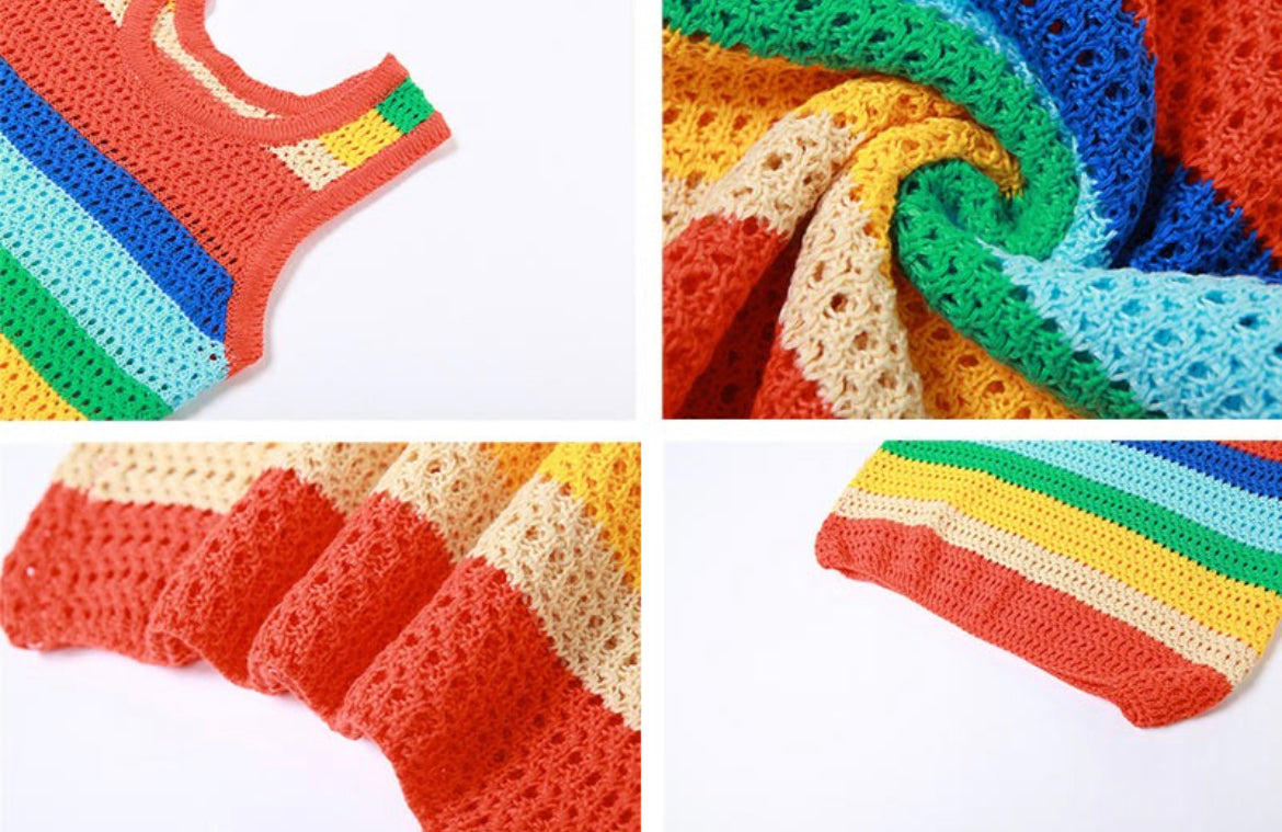 Crochet mini dress