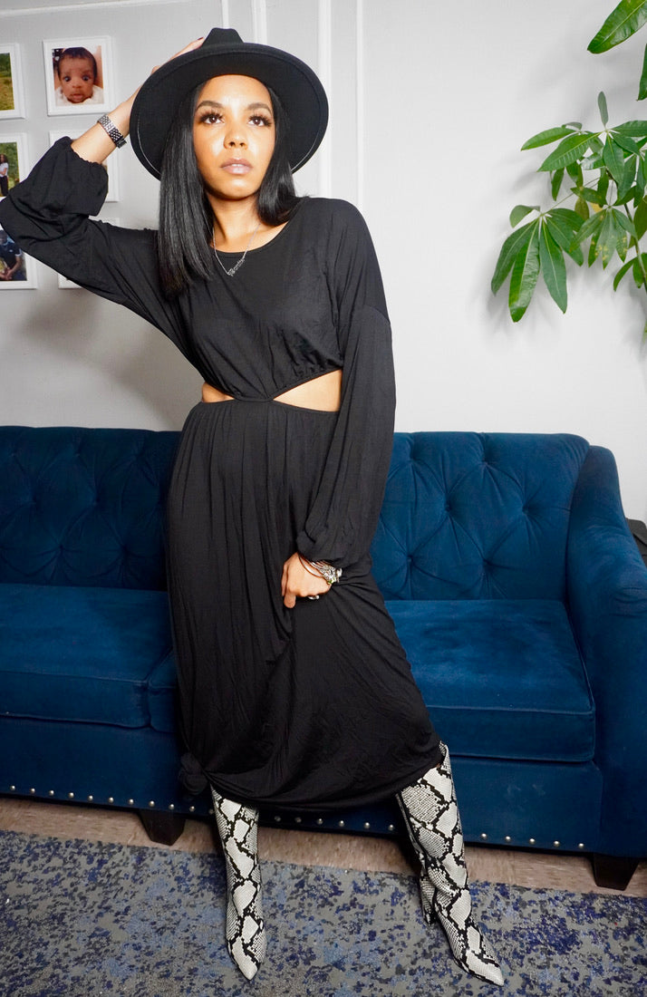 Cut it out Maxi Dress