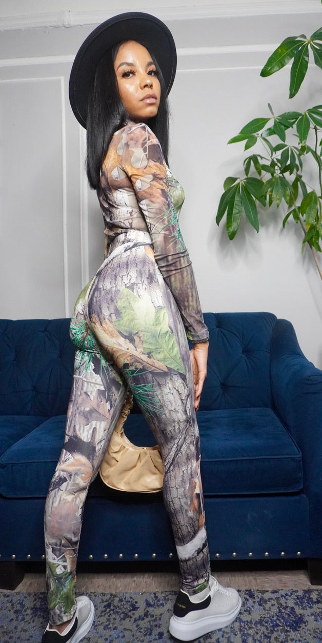 Camouflage long sleeve set