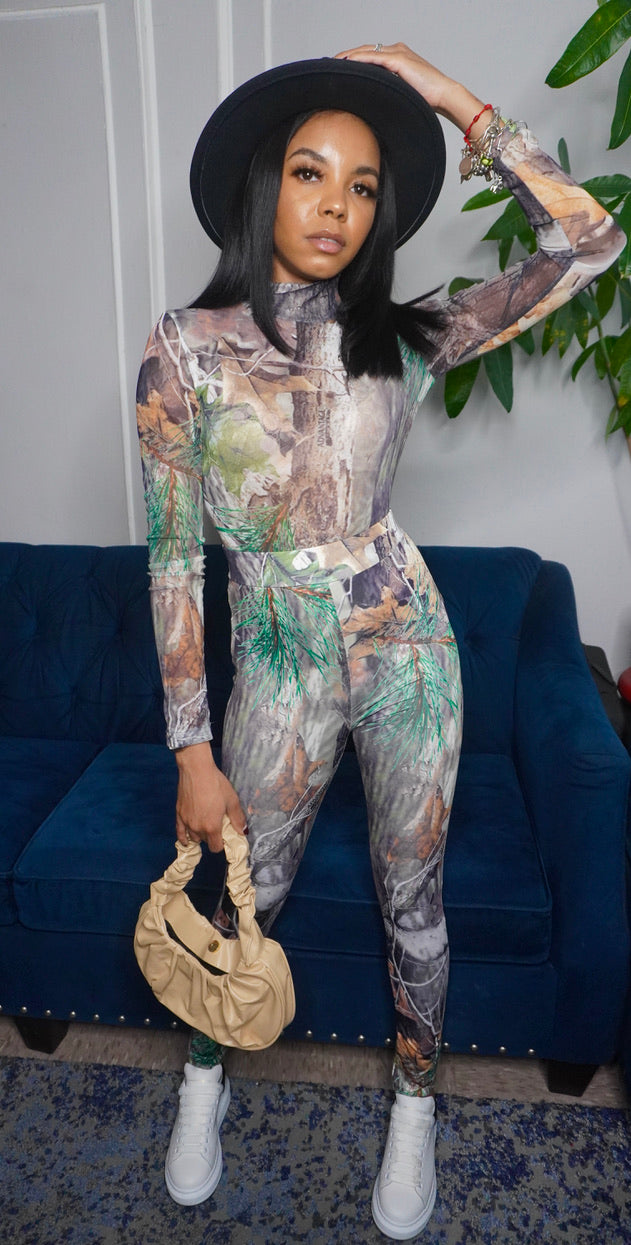 Camouflage long sleeve set