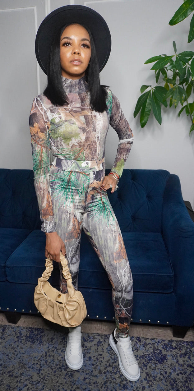 Camouflage long sleeve set
