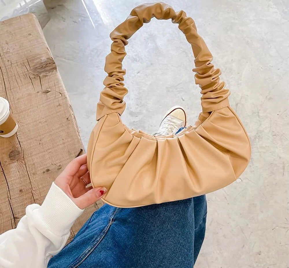 Ruched Shoulder Bag