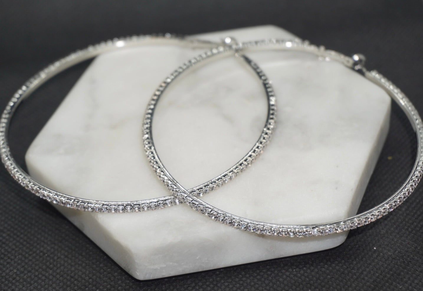 Hoops Rhinestone Earrings