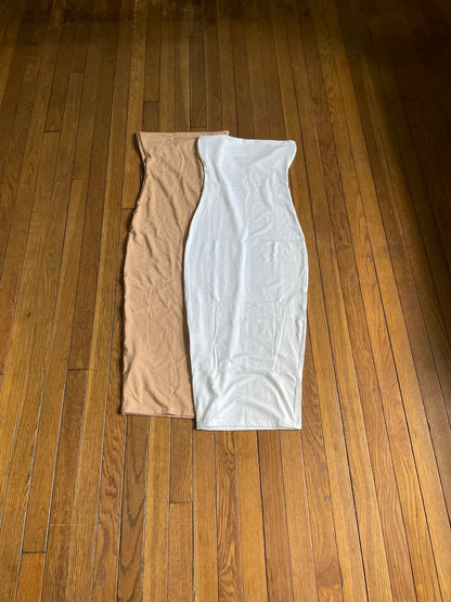 Solid Tube Maxi Dress