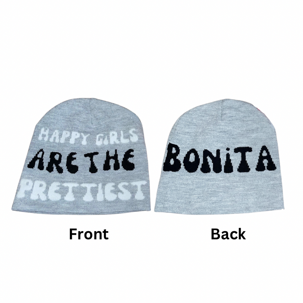 Happy Girls are the Prettiest beanie hat
