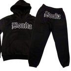 Bonita Rhinestone Sweatsuit Set