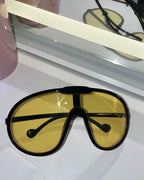 Oversized Yellow tinted Sunglasses