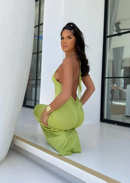 Backless Stacked Dress