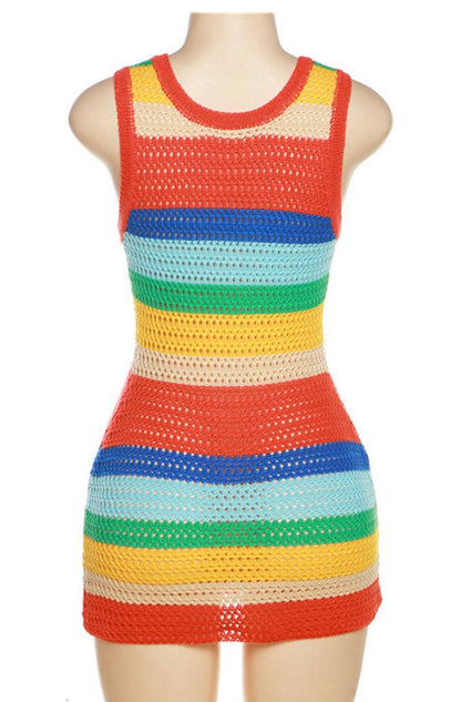 Crochet mini dress
