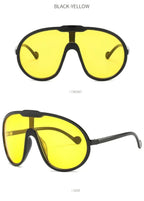 Oversized Yellow tinted Sunglasses