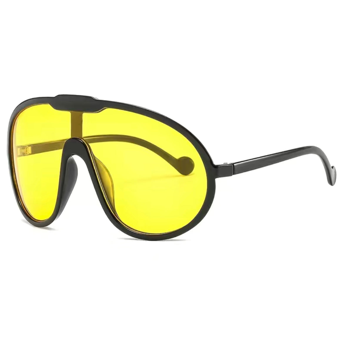 Oversized Yellow tinted Sunglasses