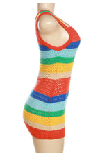 Crochet mini dress