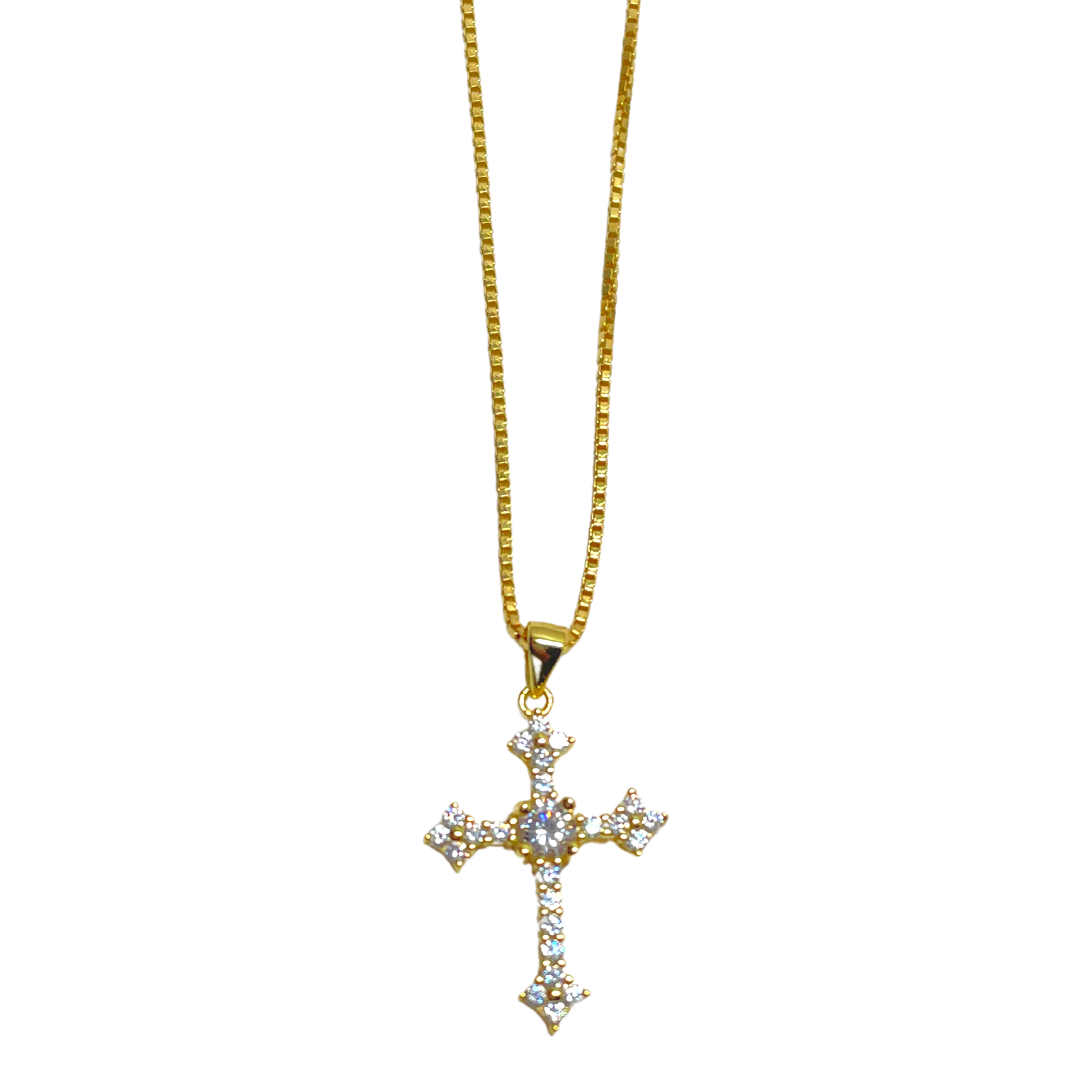 GLORIA CROSS NECKLACE
