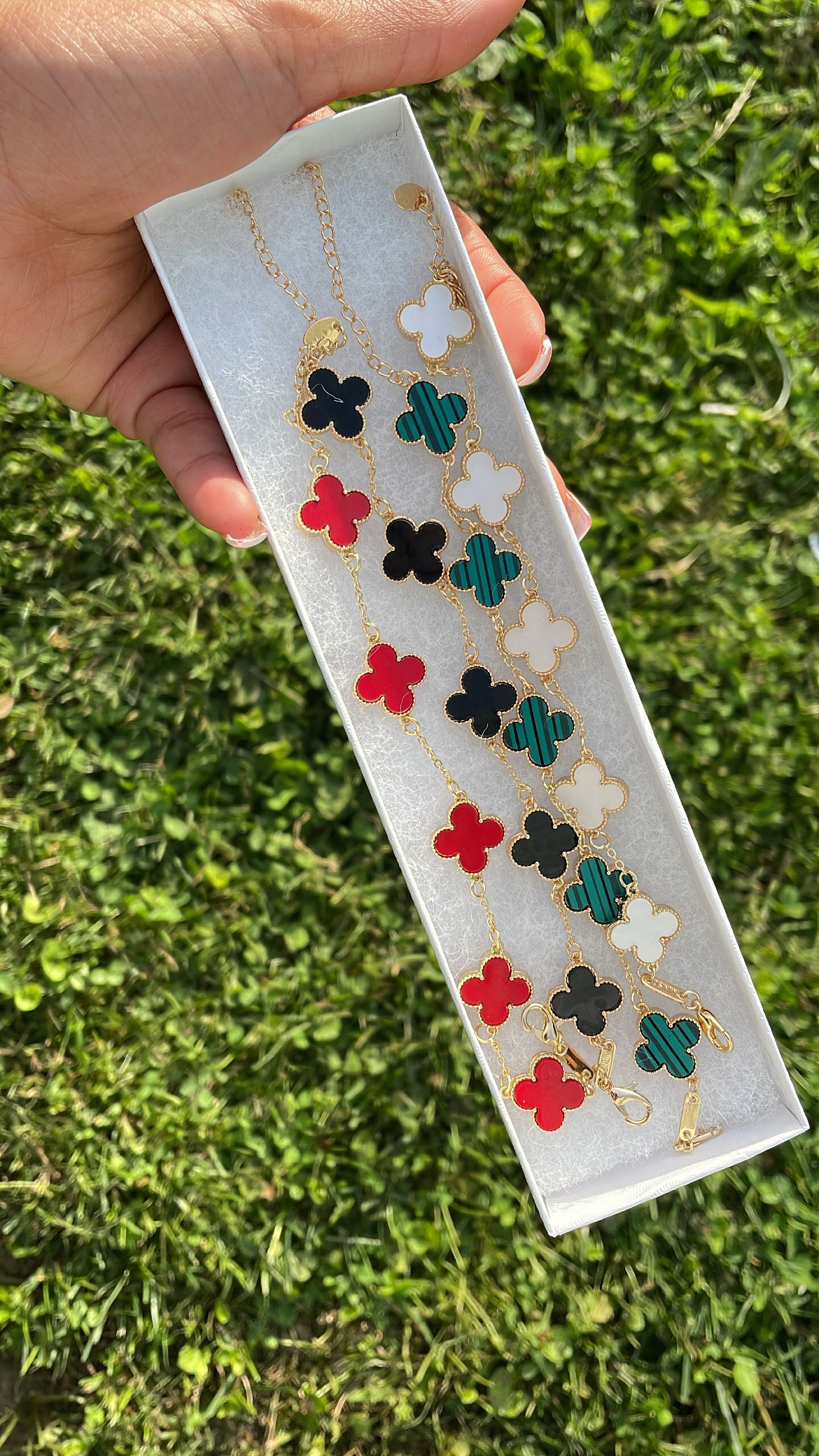 4 Lucky Clovers Bracelet set