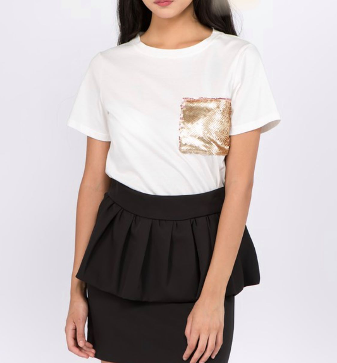 Sequin Pocket T-shirt
