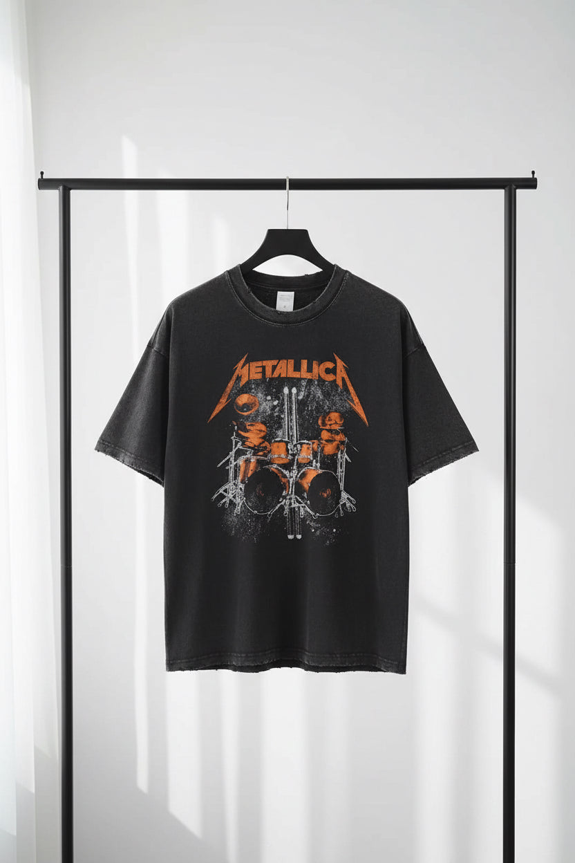 Vintage Graphic Distressed Oversized T-shirt