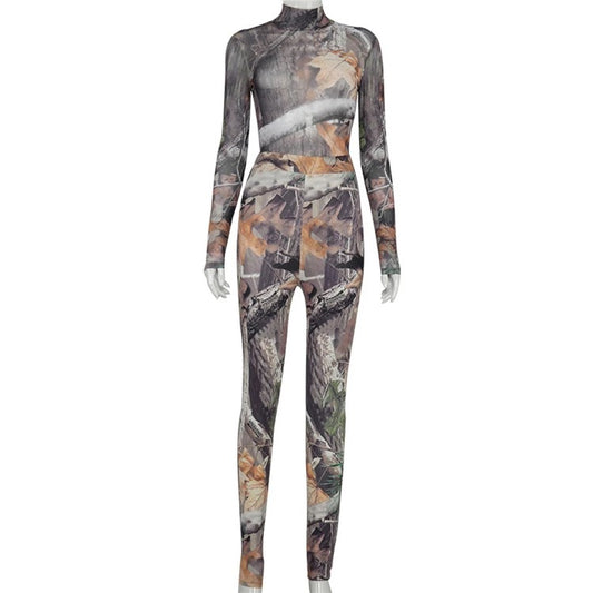 Camouflage long sleeve set