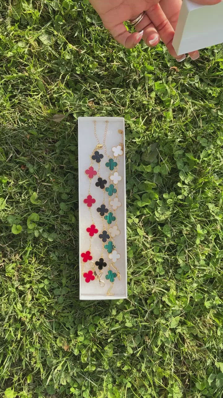 4 Lucky Clovers Bracelet set