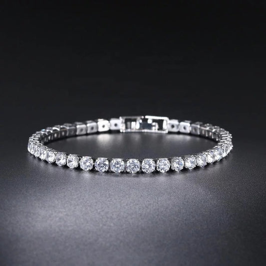 Iced tennis bracelet