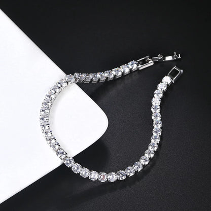 Iced tennis bracelet