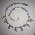 Butterfly choker necklace