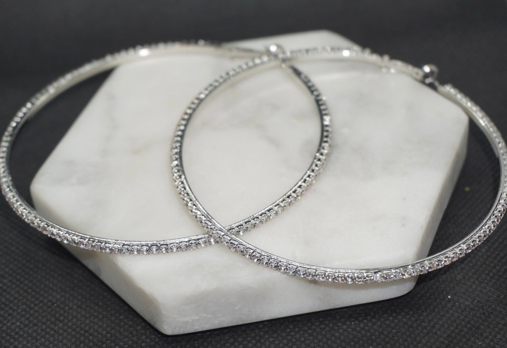 Hoops Rhinestone Earrings