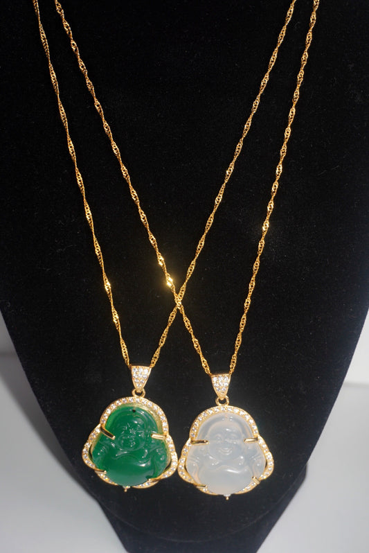 Jumbo Jade Buddha Necklace