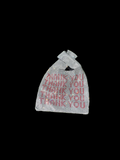 Thank You rhinestones clutch bag