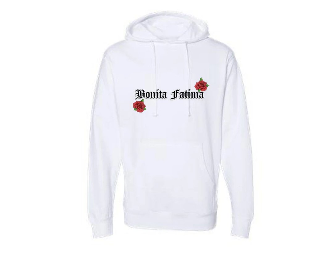 Red Rose logo White hoodies