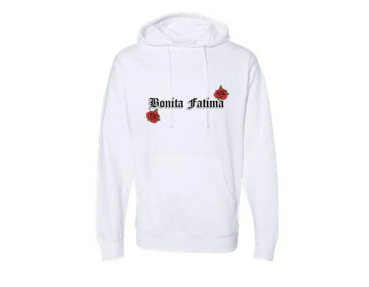 Red Rose logo White hoodies