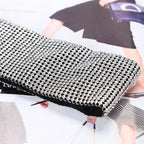 Thank You rhinestones clutch bag