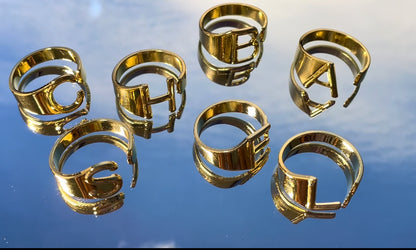 Initials Letter Ring