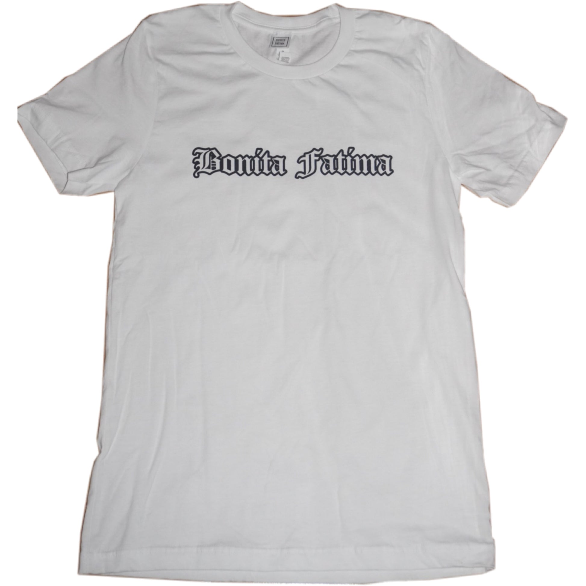 Bonita fatima logo white tee