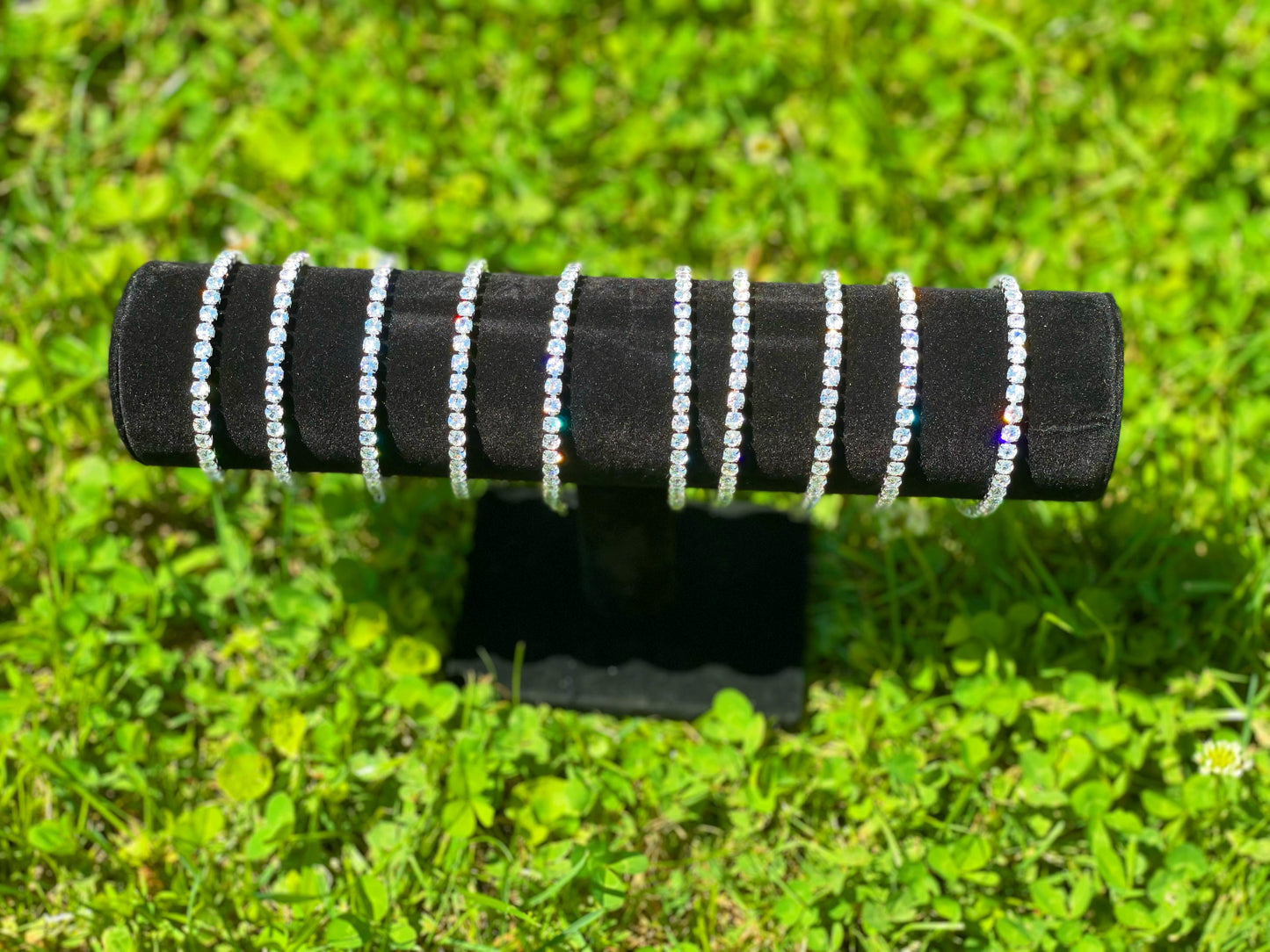 Iced tennis bracelet