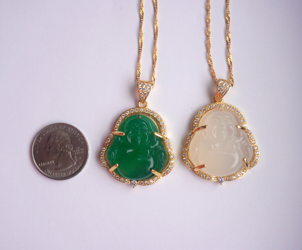 Jumbo Jade Buddha Necklace