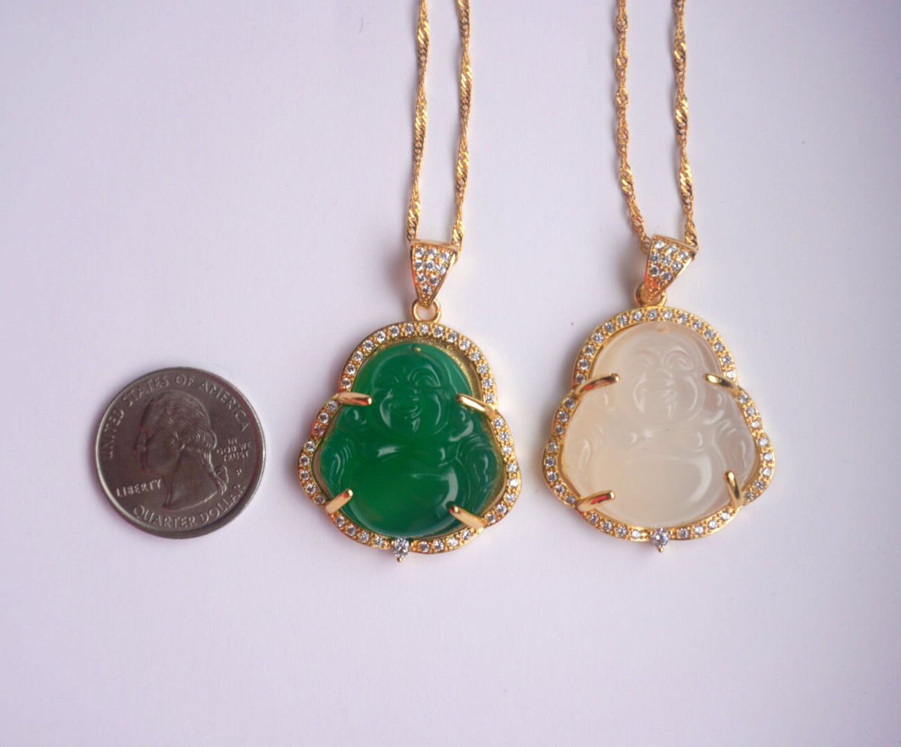 Jumbo Jade Buddha Necklace
