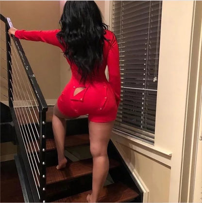 Valentines onesie pajama romper
