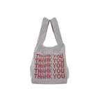 Thank You rhinestones clutch bag